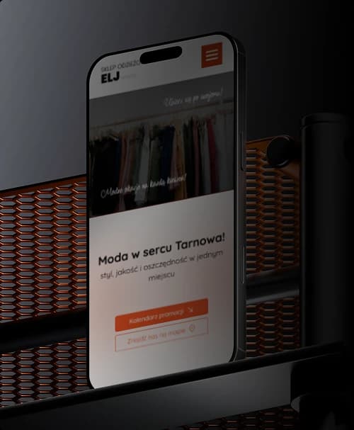 Telefon prezentujący sklep internetowy z Kielc
