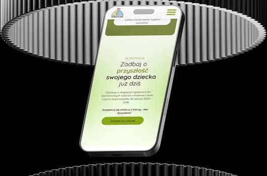 Zdjęcie telefonu ze stroną